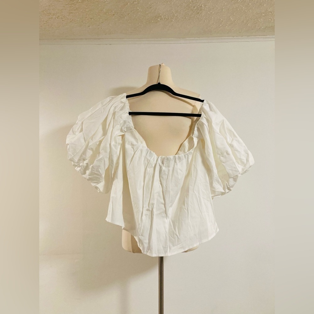 SOLD Free People Mare Mare Piera Cotton Top Size Medium White NWOT - Picture 8 of 12